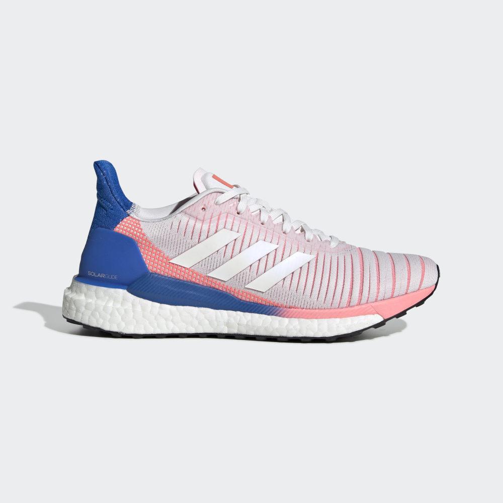 Adidas Women's Solar Glide 19 Running Shoes White/Blue Ireland EE4335